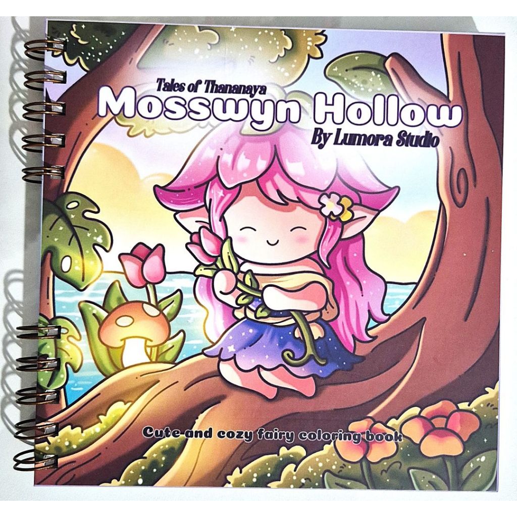 Livro de Colorir Mosswyn Hollow ( LS) - Capa Dura - Wire-o - 18,5x18,5cm.