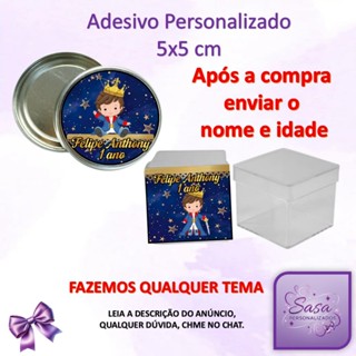 Pequeno Príncipe tag Adesivo Personalizado - 40/60/100 unidades - Sem recorte em Oferta na Shopee