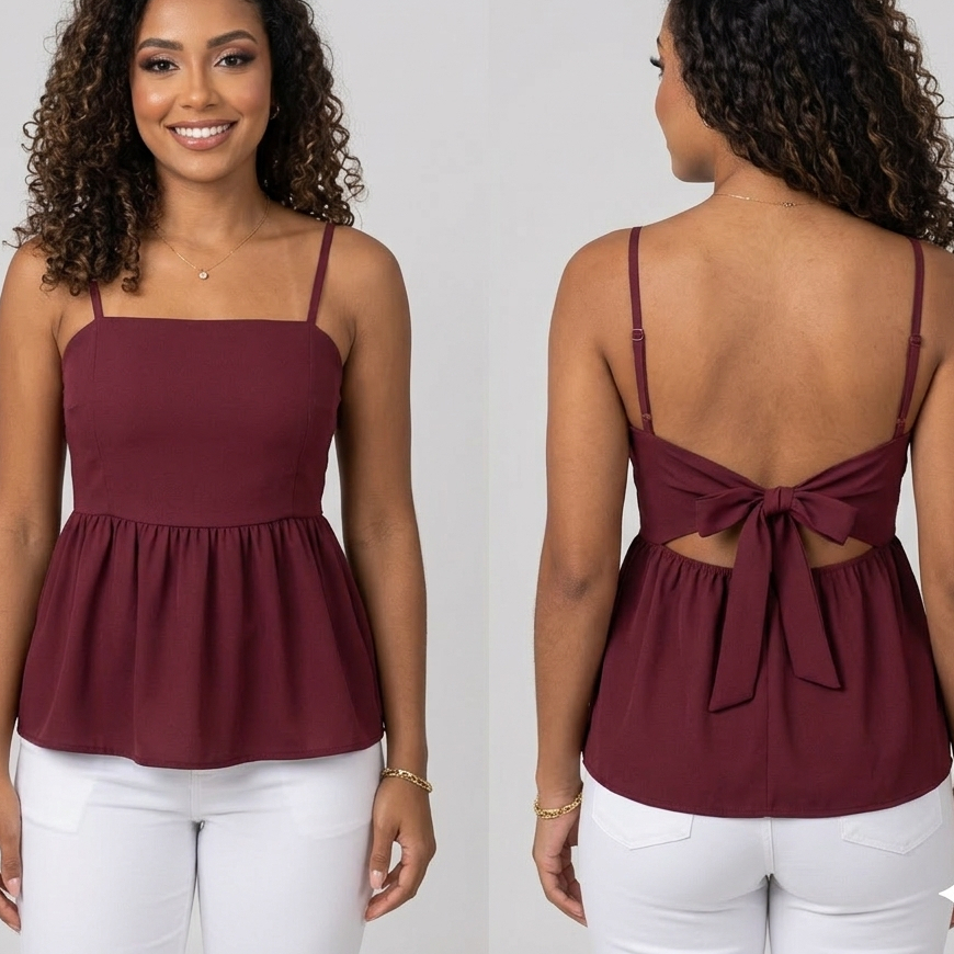 Blusa Bata Cropped com Babado Soltinha Peplum Moda Gringa em Oferta na Shopee