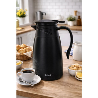 Garrafa Térmica 1L Café e Chá Quentes Por Mais Horas, Tampa Anti-Vazamento Ideal para Casa, Trabalho