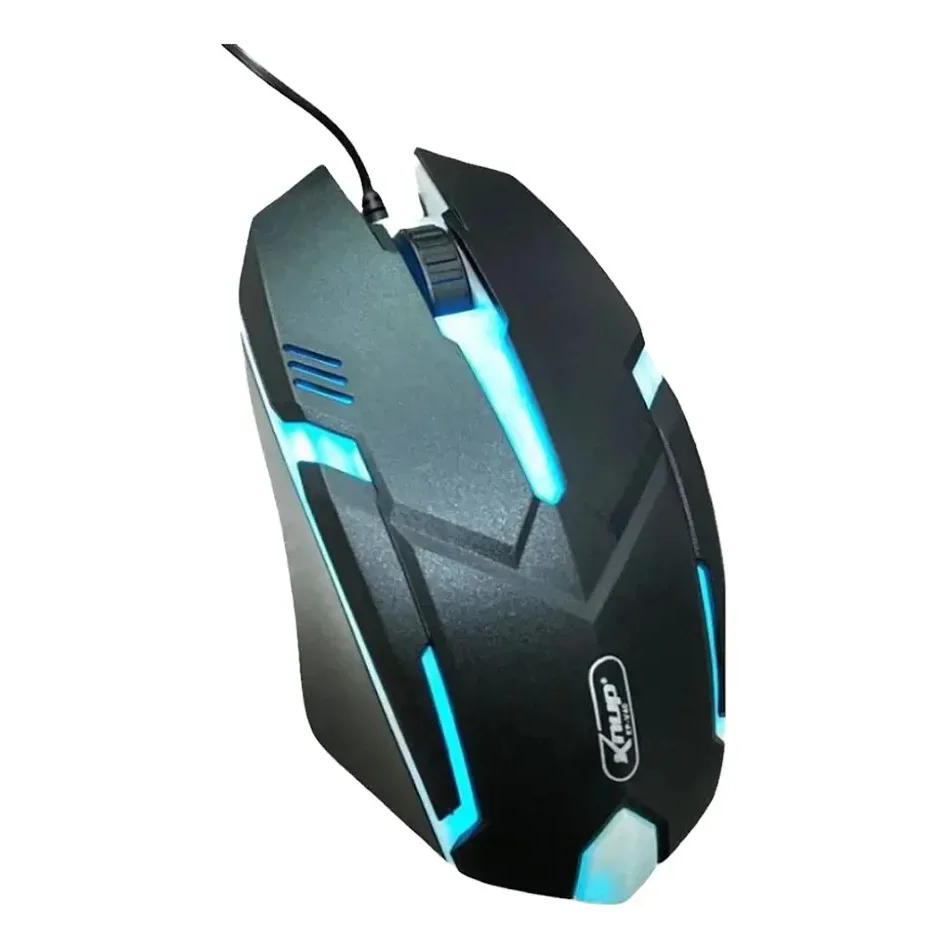 Mouse Gamer Knup KP-V40 LED Óptico 1600 DPI USB Ergonomico Preto