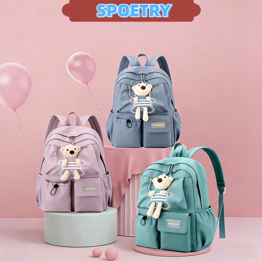 Mochila para estudantes material leve e fino com função impermeável e grande capacidade adequada para estudo e trabalho