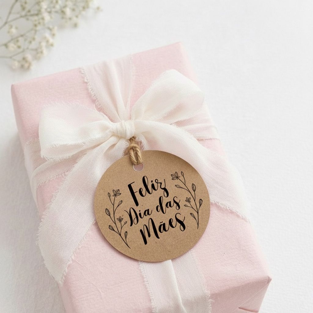 Tag Kraft redonda Feliz dia das mães