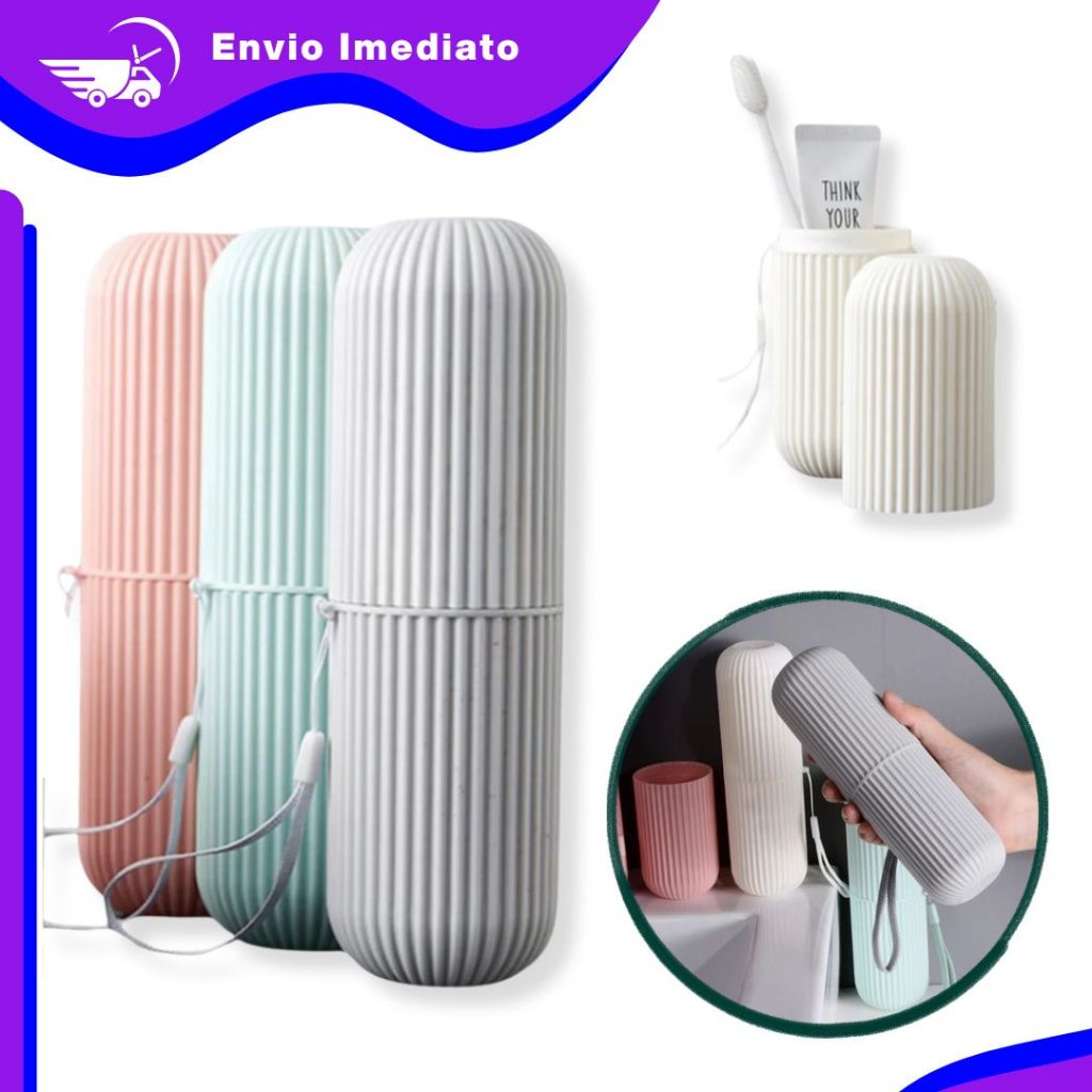 Estojo De Escova De Dentes Portátil De Viagem Para escovas de dentes Organizador Caneca de água em Oferta na Shopee