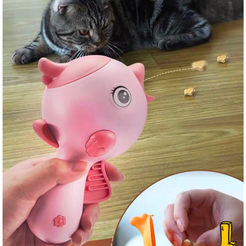 Brinquedo para Gatos Interativo com Laser Lançador de Petiscos Pet Toy Anti Estresse