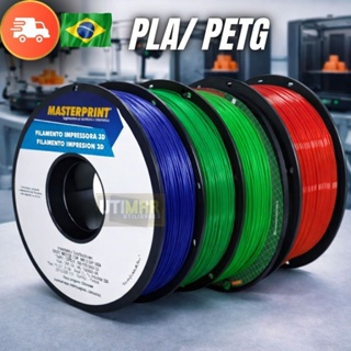 Filamento PLA e PETG MasterPrint Qualidade Premium Para Impressora 3 D em Oferta na Shopee