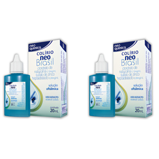 Kit com 2 Neo Brasil Colírio Oftálmico Com 20ml Cada em Oferta na Shopee