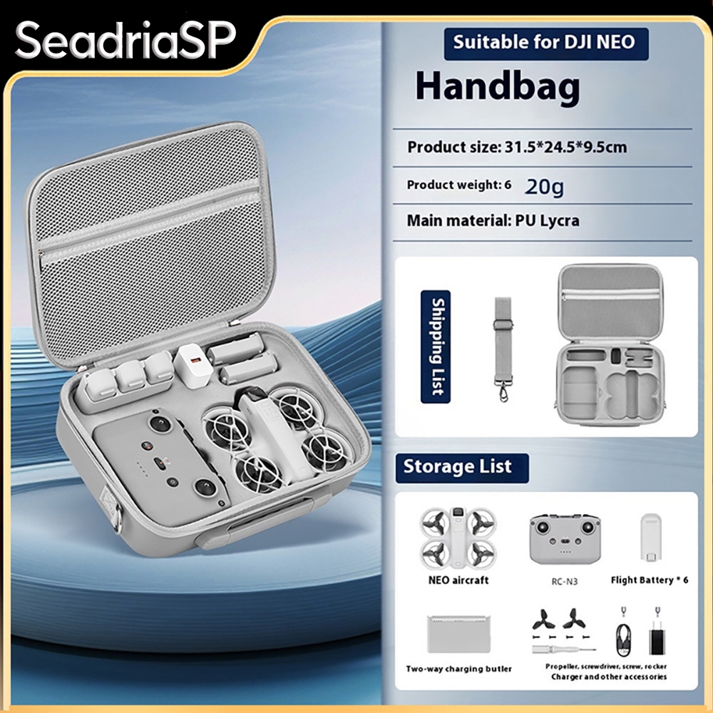 Case Estojo De Armazenamento Portátil Para Dji Neo Organizador Caixa