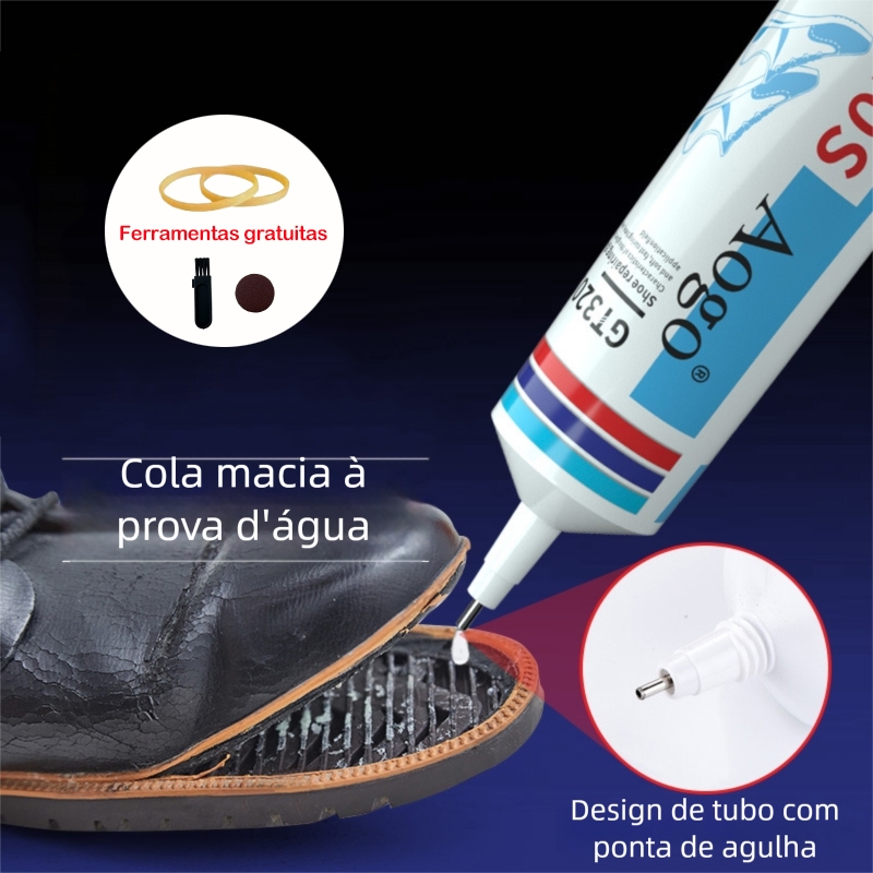 Kit Cola para calçados de uso geral e alta resistência; adesivo à prova d'água; reparo rápido em Oferta na Shopee
