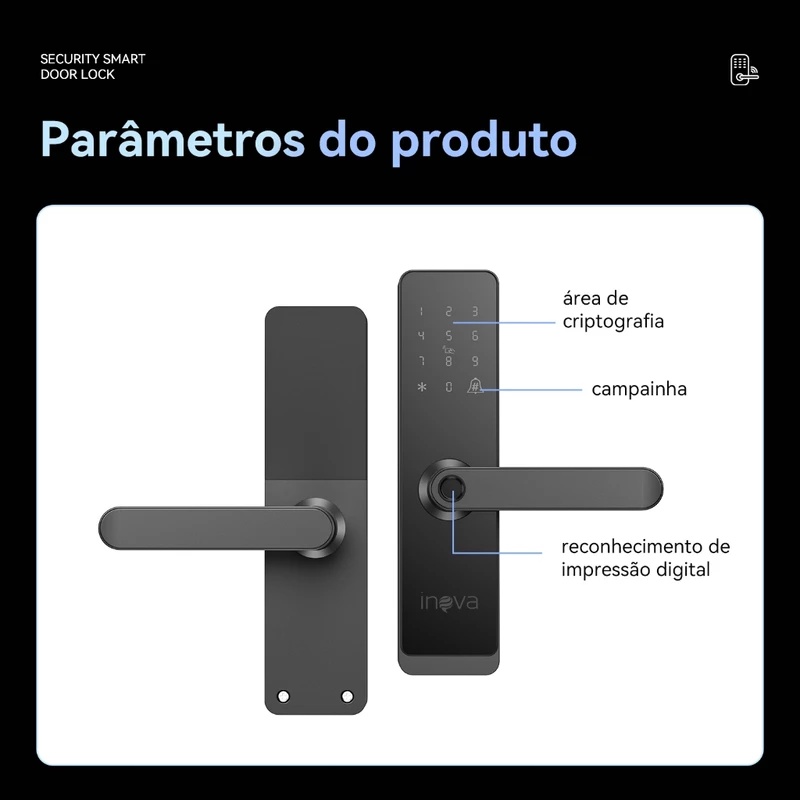 Fechadura Digital Inteligente 5 em 1 para Porta — foto 6