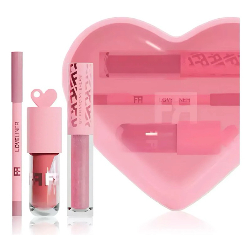 Kit Fran Love - Gloss E Lápis Labial Franciny Ehlke