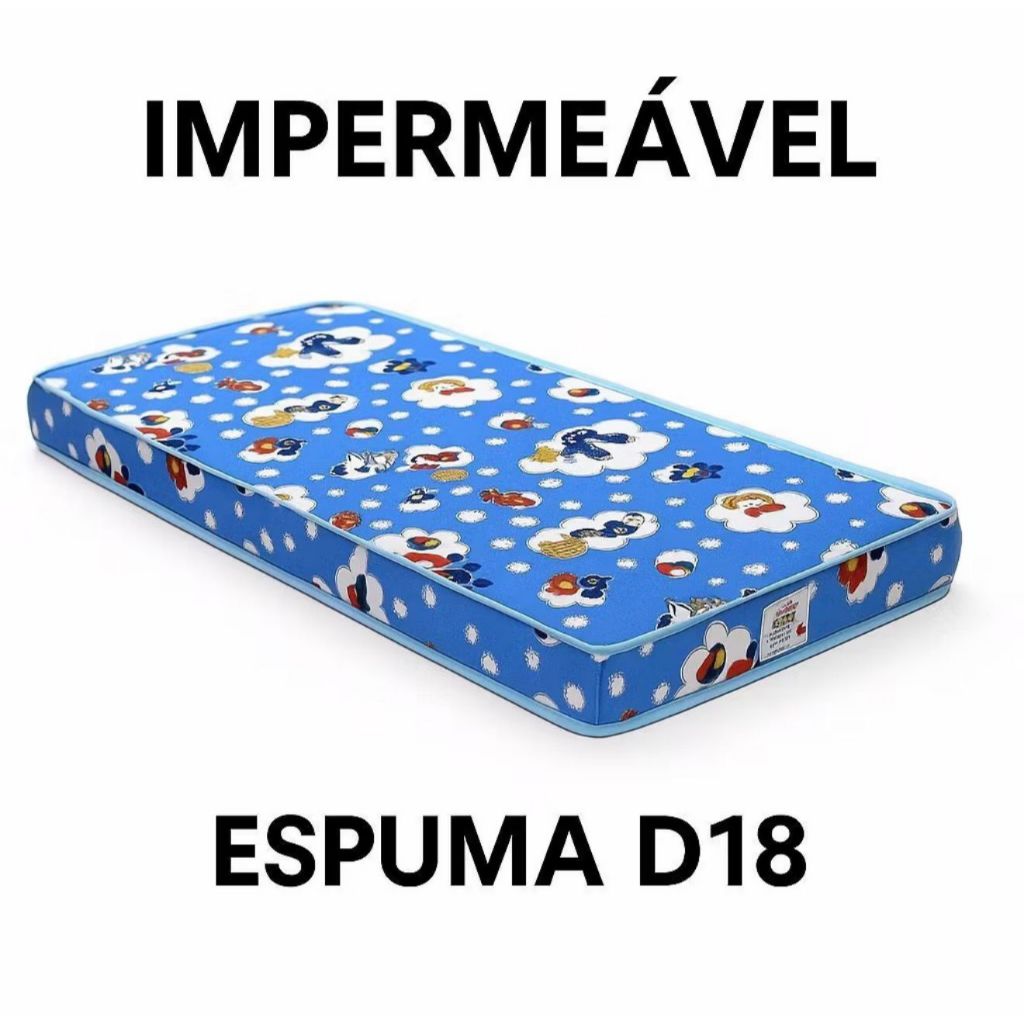 Colchão de Berço Ortobom Baby Physical 60x130x10cm Antialérgico Antiácaro - Envio Imediato