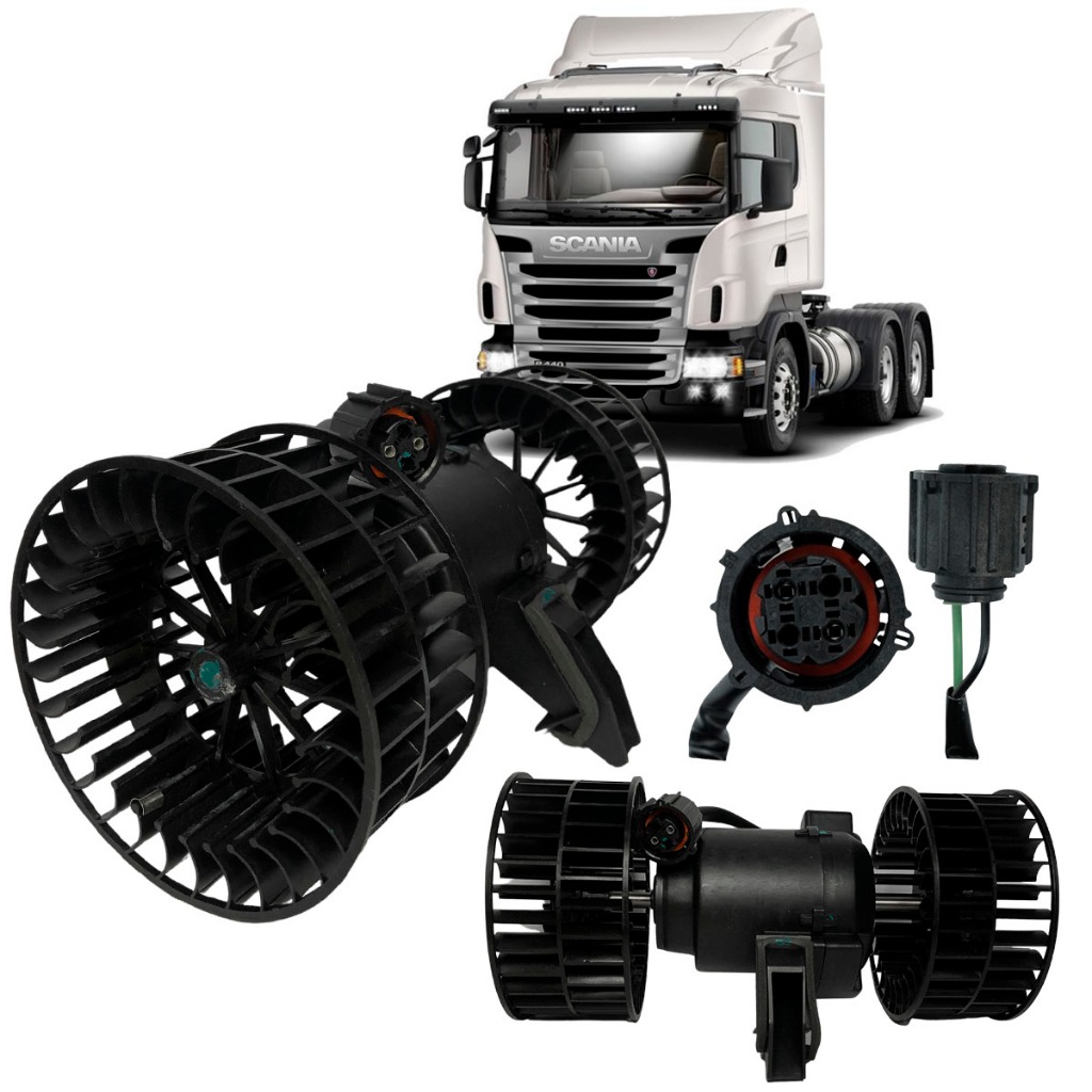 Motor Ventilador Interno Ar Condicionado Compatível C/ Caminhão Scania Série P R T 1998 A 2008