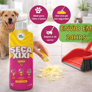 Seca Xixi Perfumado 1kg Varrer Absorve Urina Talco Pó Higieniza e Neutraliza Odor Cachorros Gatos em Oferta na Shopee