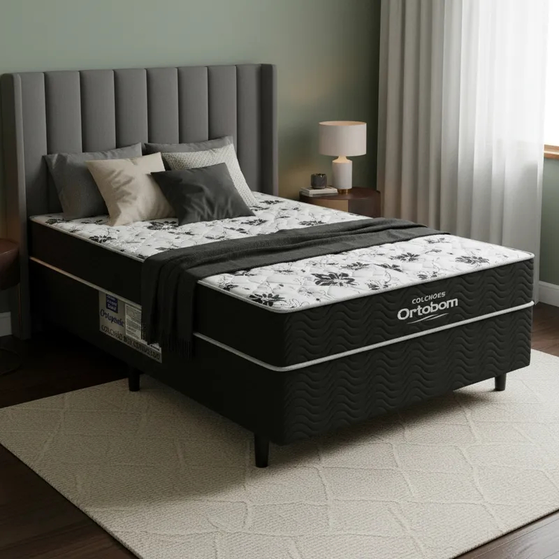 Cama Box Conjugada Union Ortopedic Ortobom Casal 138cm