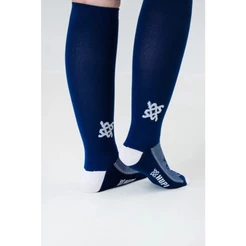 Meia HUPI Longa Lisa Azul Marinho