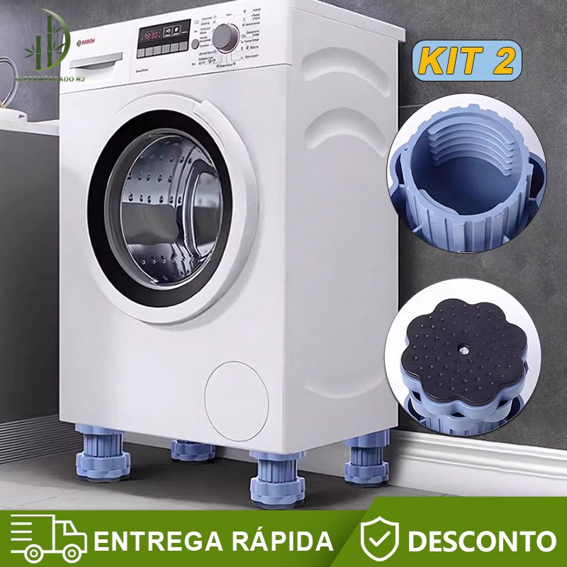 Anti Vibração Máquina De Lavar Pés Almofadas Antiderrapante Absorção Almofada Esteira Geladei em Oferta na Shopee