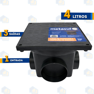 Caixa de Passagem Inspeção Caixa Coletora Prolongador P/ Elétrica/Esgoto/Gordura C/ Tampa em Oferta na Shopee