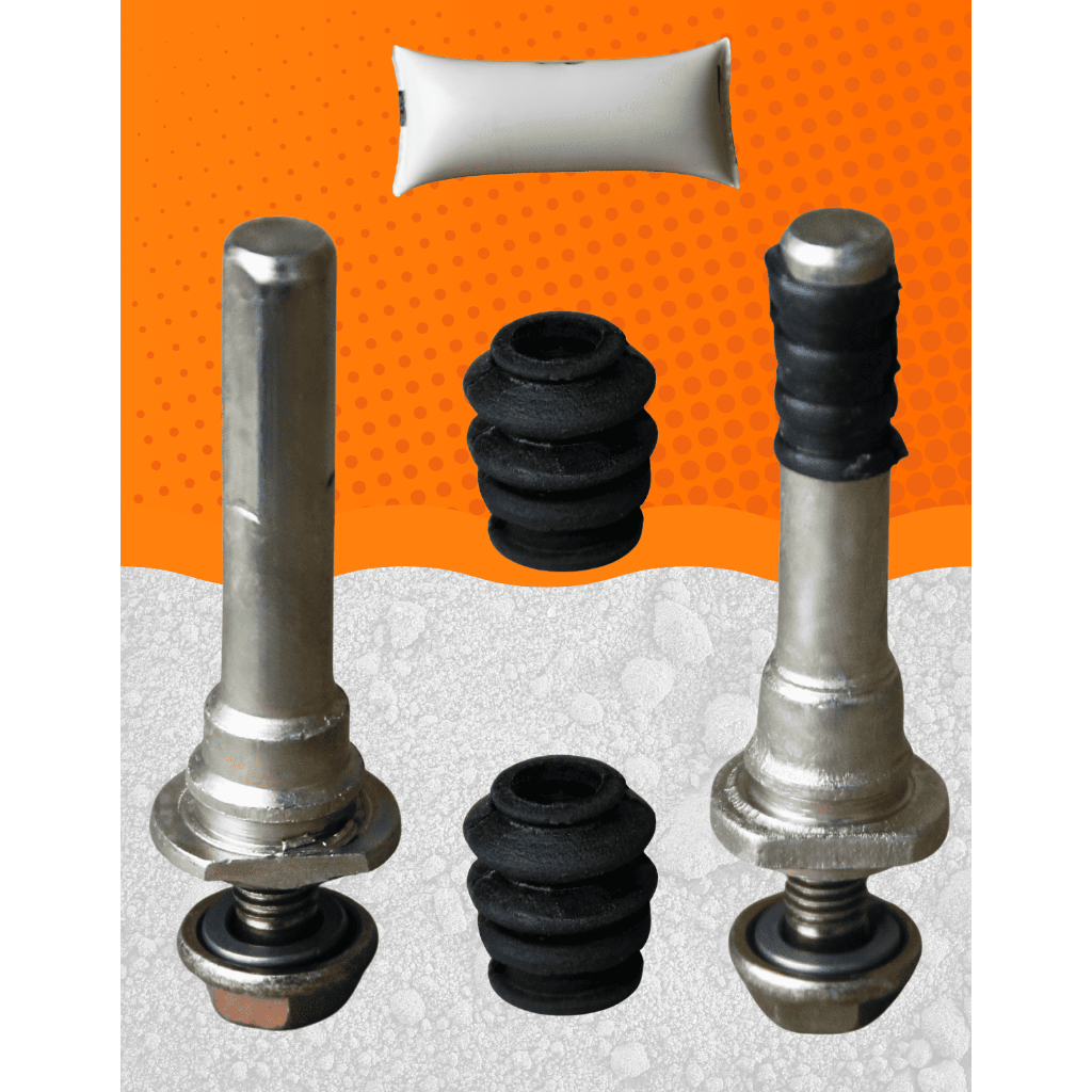 Kit 2 Pino Guia Reparo Pinça Freio Dianteiro Frontier Xterra 2.8 2003 a 2008 L200 Sport Outdoor 2003 a 2012