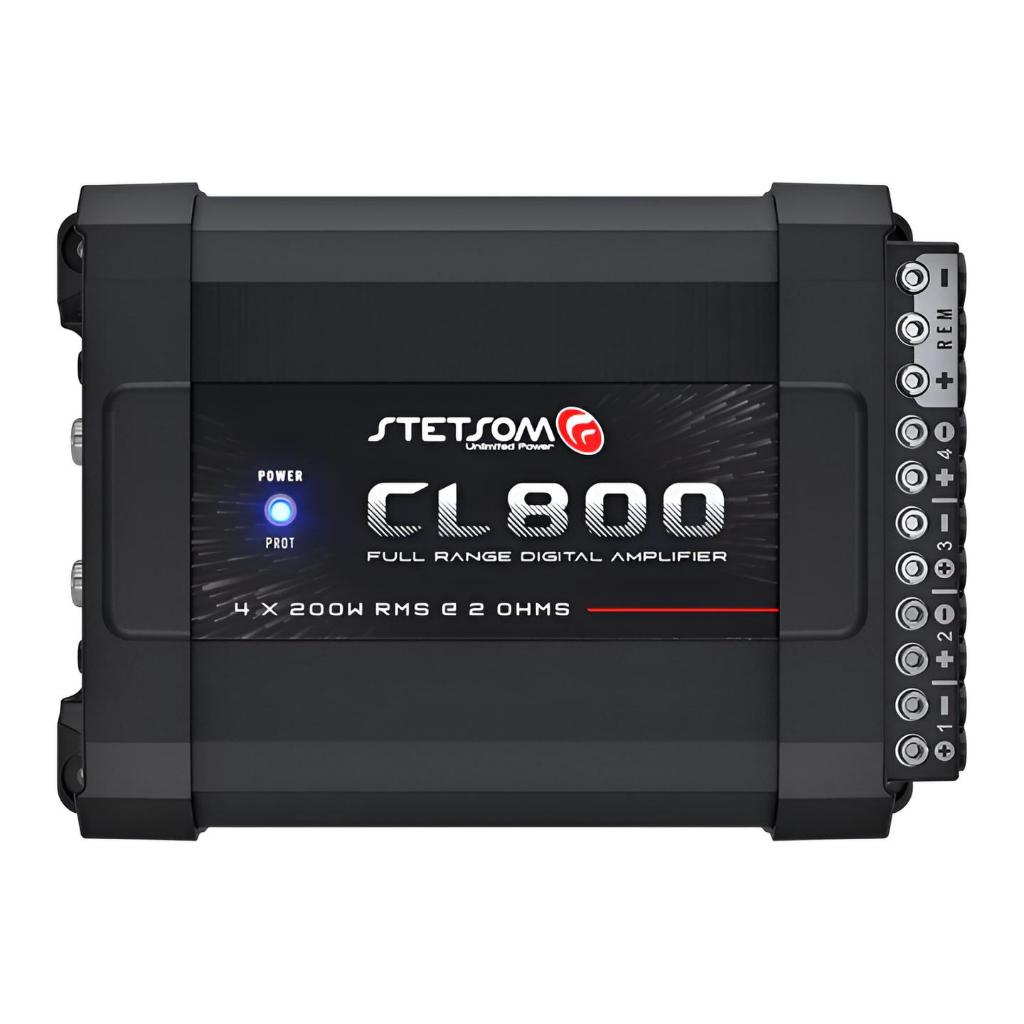 Módulo Stetsom CL800 4 Canais 400W RMS Full Range 2 Ohms
