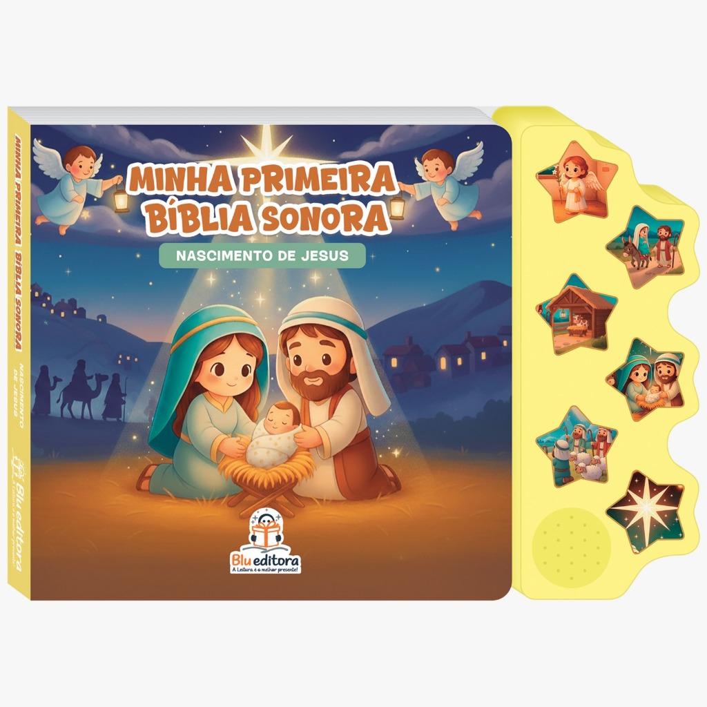 Livro Sonoro: Minha Primeira Bíblia Sonora com Pilha