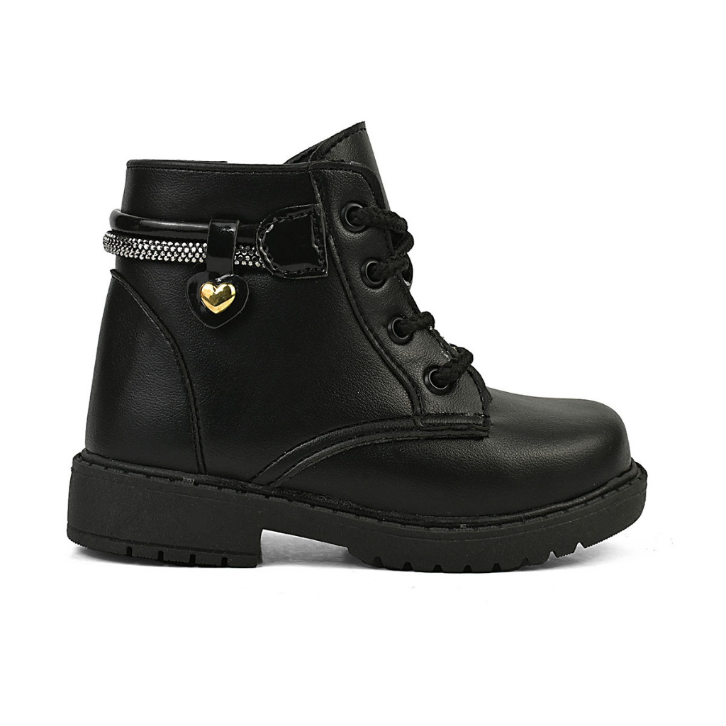 Coturno Infantil Menina Bota cano curto Feminino Botas Strass Brilho em Oferta na Shopee