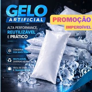 Gelo artificial flexível 50 ml alta performance 20 a 100 un placa gelox reutilizável cooler casa em Oferta na Shopee