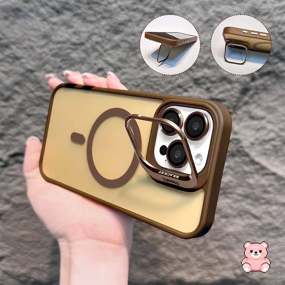 Capinha Proteção Da Lente Câmera Suporte Para iPhone 15 13 14 12 11 Pro Carga Magnética Transparente Acrílico Capa JTZJ