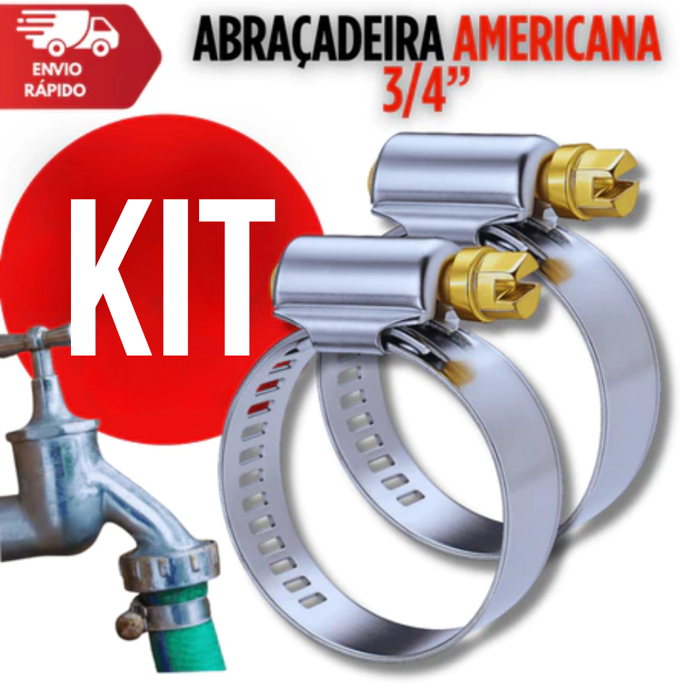 Abraçadeiras Americana 13-19mm 3/4 de Inox Vazado e Parafuso para Mangueiras de Gás e Jardim Utilidades variáveis