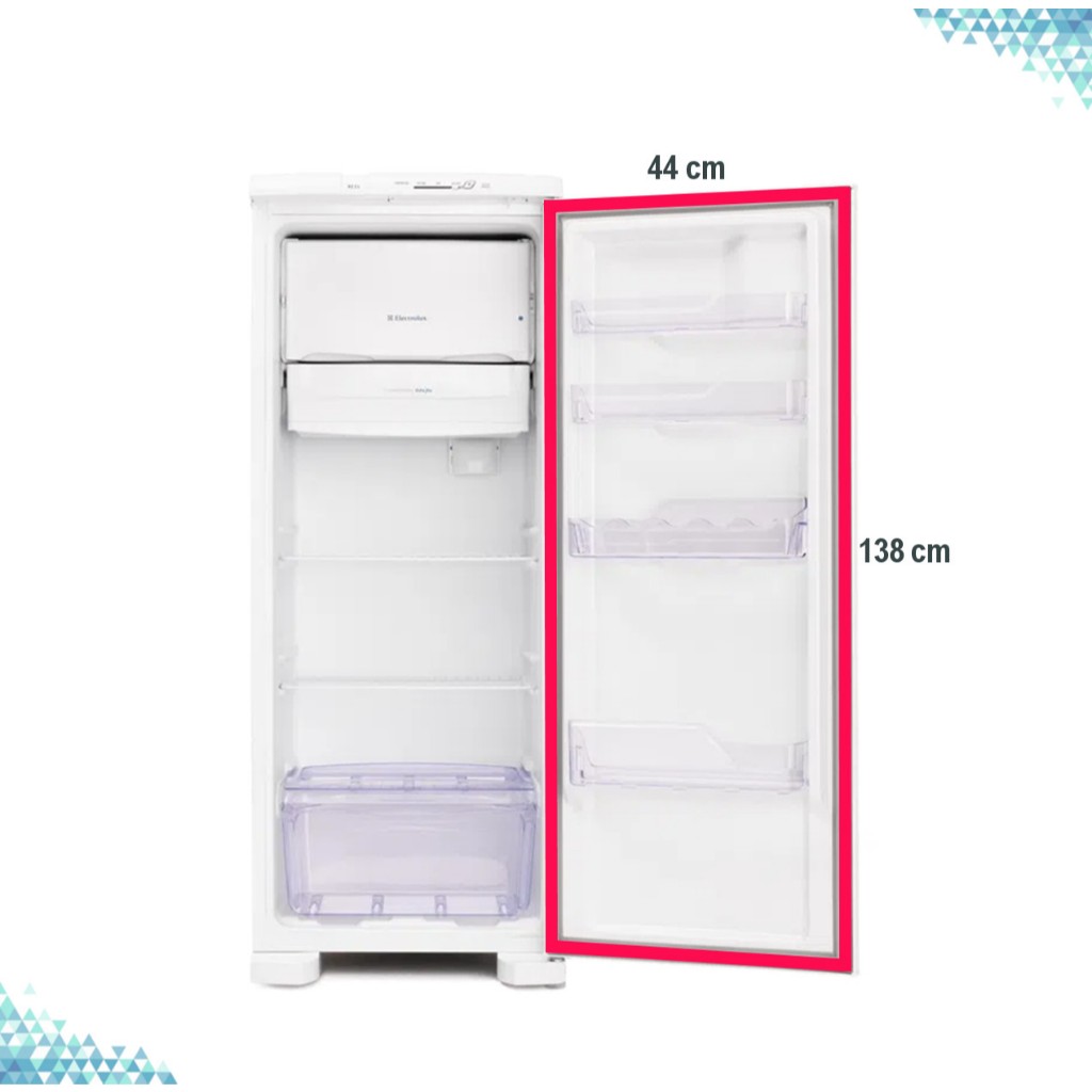 Borracha Gaxeta Geladeira Consul Slim Crc24 Crc23 Cvp20 Pratice 240 - 44x139cm