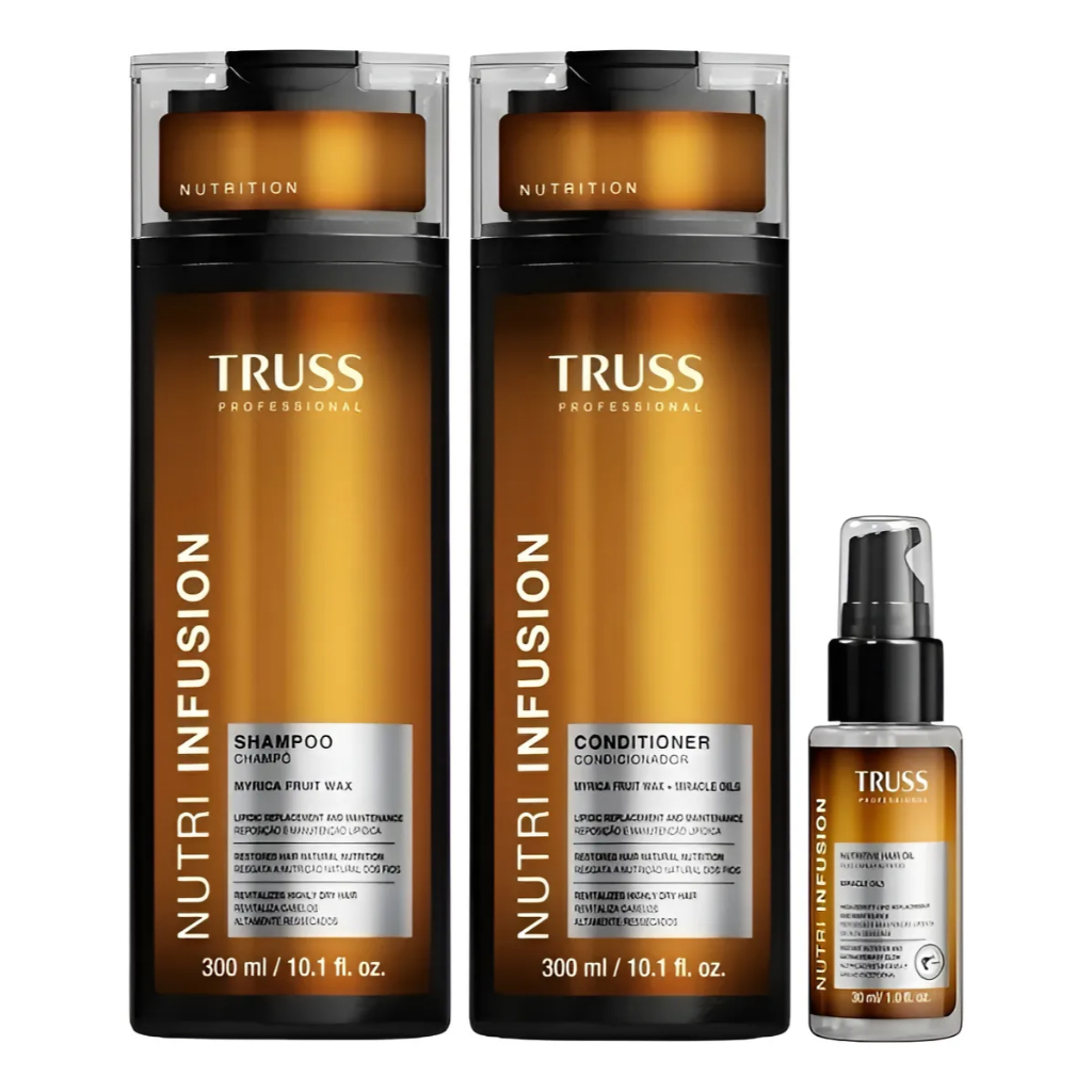 Kit Truss com Shampoo 300ml + Condicionador 300ml + Óleo 30ml Nutri Infusion