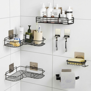 Porta Shampoo Sabonete Organizador de Banheiro sem Furar Parede Vários Modelos 1/2/3/4/7 Peças em Oferta na Shopee