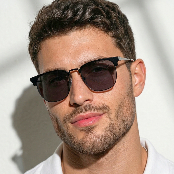 Óculos de Sol Atlanta Quadrado Premium Club Classico Vintage Tendencia Retro uv400 Feminino