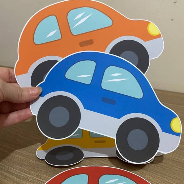 10 APLIQUES CARRINHOS 11 cm CARROS COLORIDO- FESTA CARRINHOS/ CARROS COLORIDOS/pacote de aplique de papel carrinhos