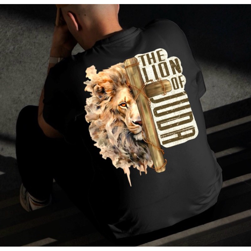 camiseta estampada tecido 100 algodão estampa religiosa nas na costa e na frente cores vibrantes que não desbotam