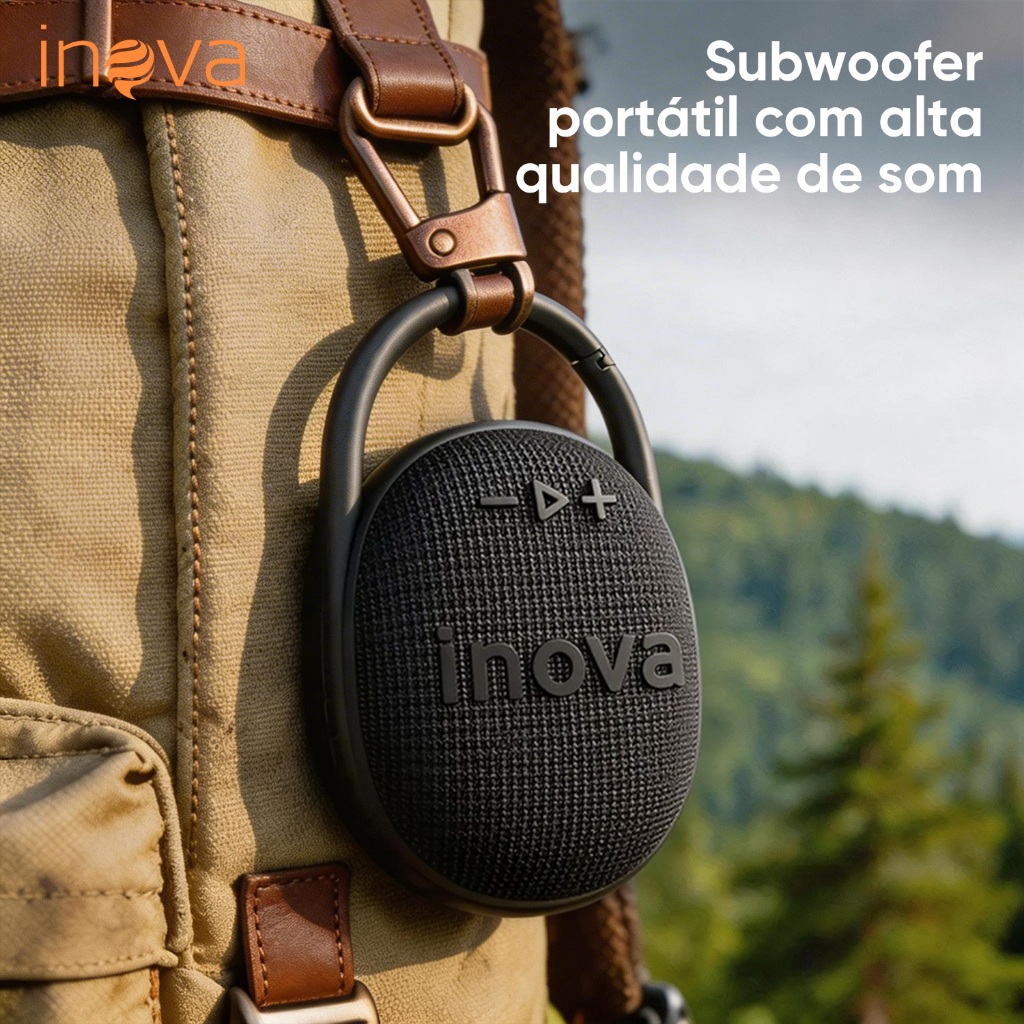 INOVA caixa de som bluetooth portátil caixa de som a prova d água Bateria Esportiva pen drive FM TWS caixinha de som