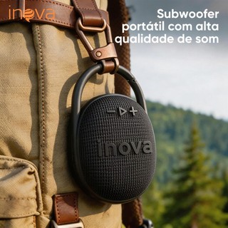 INOVA caixa de som bluetooth portátil caixa de som a prova d água Bateria Esportiva pen drive FM TWS caixinha de som
