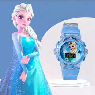 Relógio infantil personagem frozen e musical em Oferta na Shopee