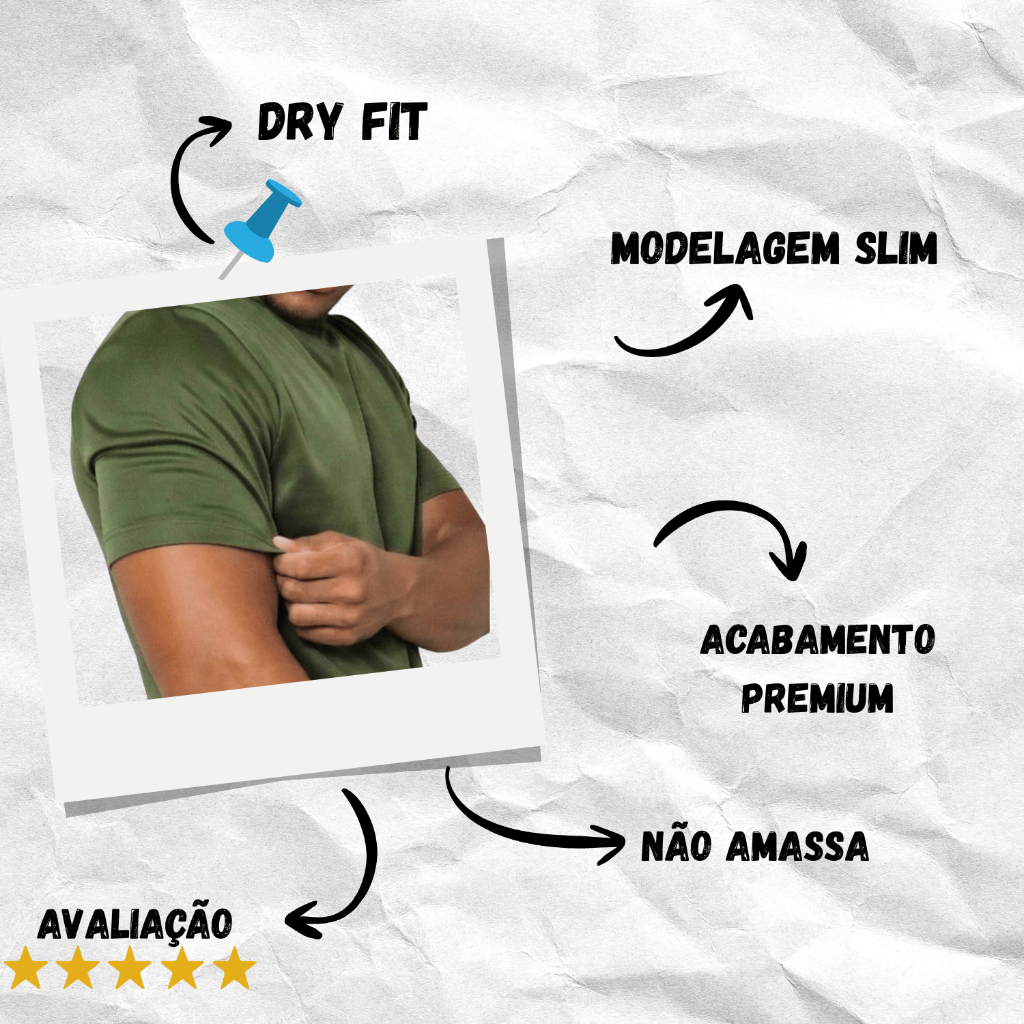 Kit 4 Camiseta Masculina Dry Fit Manga Curta Academia Camisa Premium Básica Malha Fria Lisa