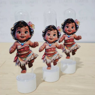 Lembrancinhas Festa Infantil Apliques para Tubetes MOANA BABY em Oferta na Shopee
