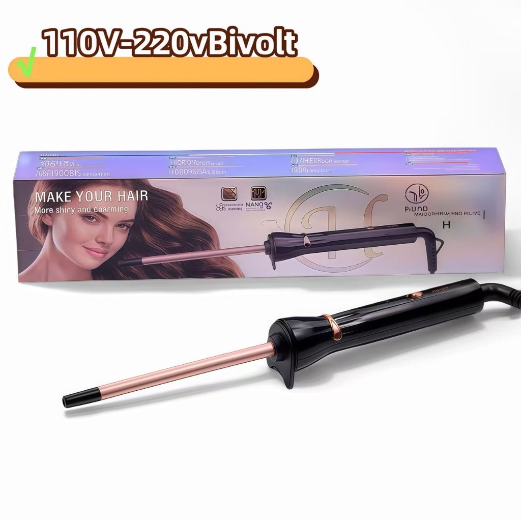 Modelar Cabelos Hatteker Cerâmica Com Fio Esquenta Rápido 9mm Professional Bivolt Original em Oferta na Shopee