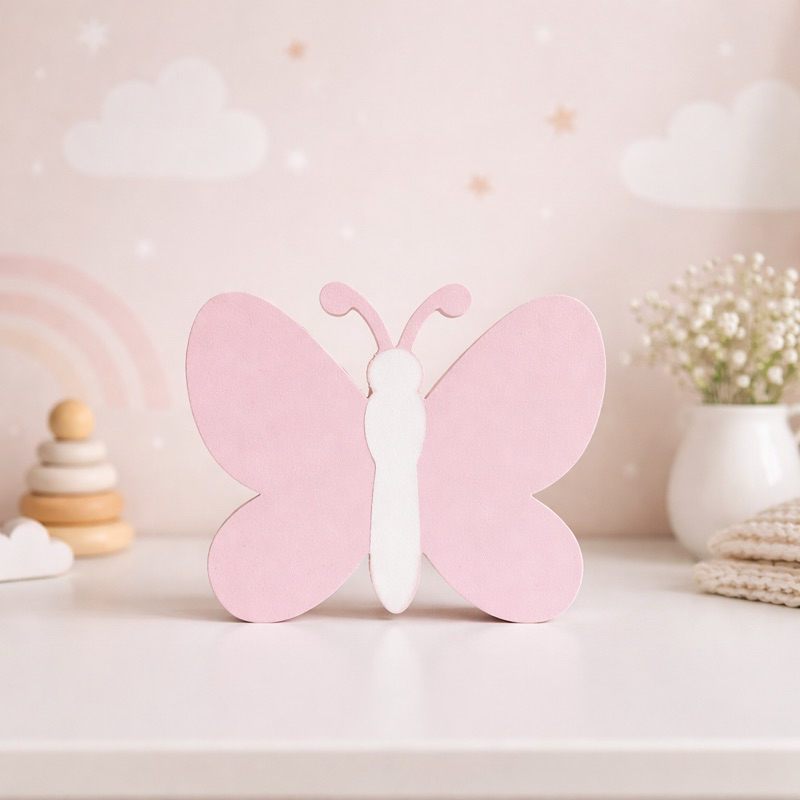 Borboleta Decorativa – Decoração Infantil em Tons Pastel | Quarto & Festa em Oferta na Shopee