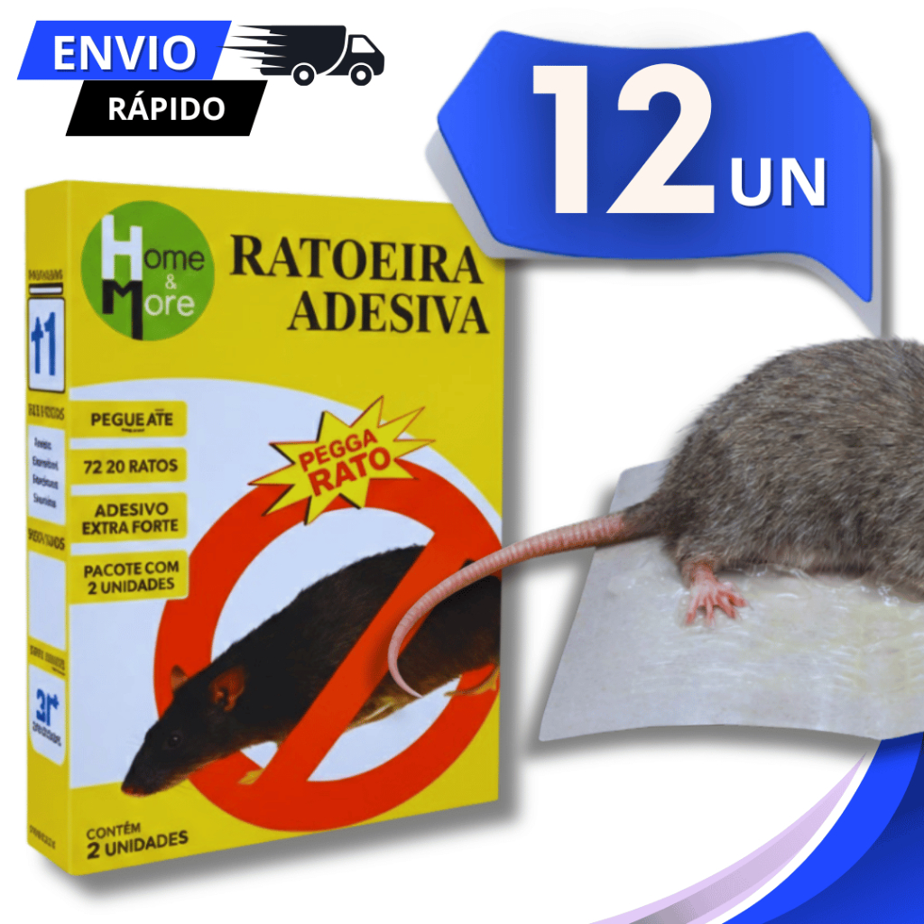 Jogo Adesivo Placa Com Super Cola Controle de Pragas Multiusos Utilidades Praticidades