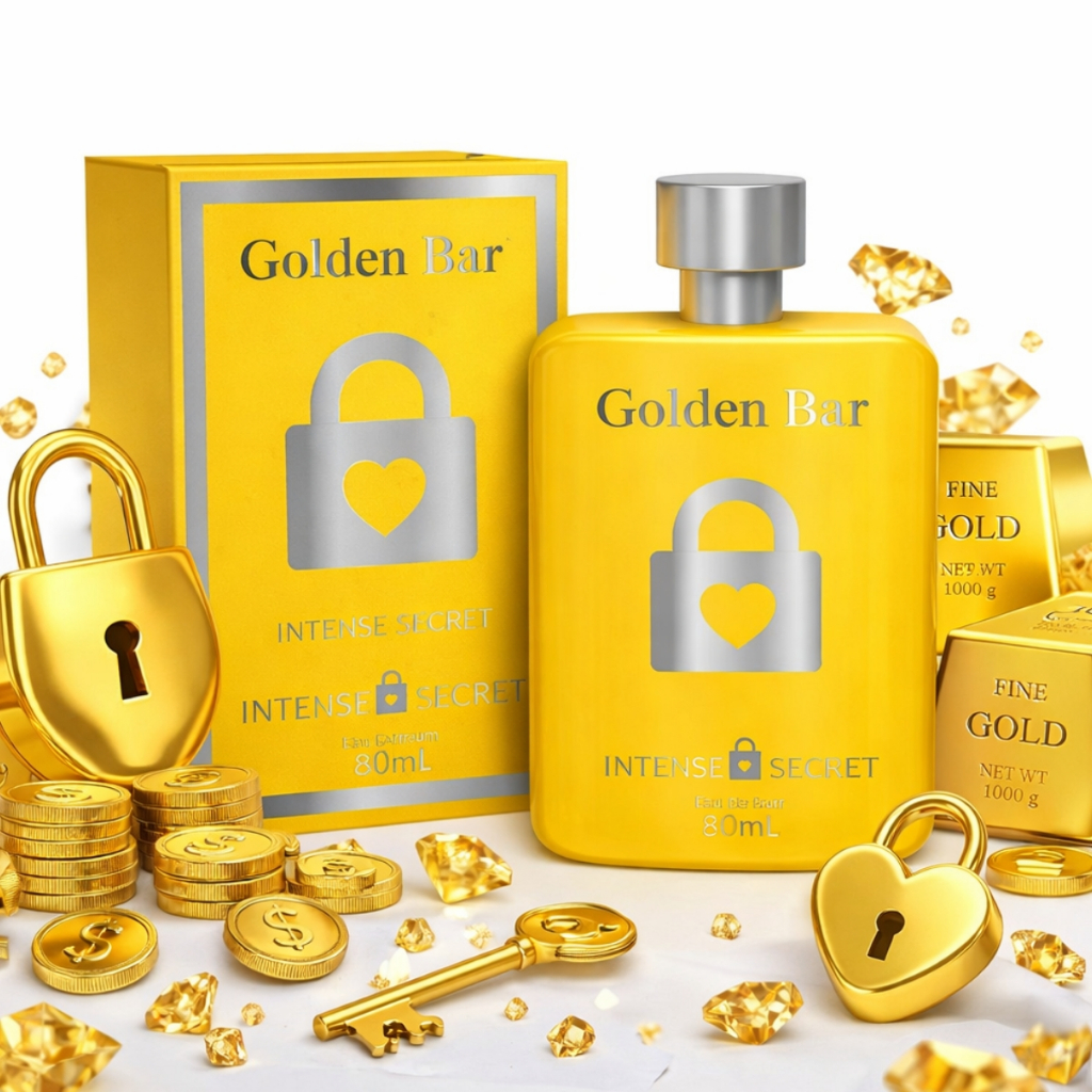 Eau de Parfum Masculino Golden Bar 100ml - Intense Secret