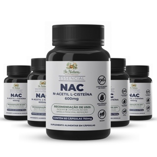 Nac N Acetil L Cisteína 600mg 60 Cápsulas por Pote | Antioxidante Essencial. Envio Rápido. em Oferta na Shopee