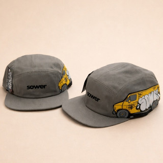 Boné Aba Reta Sower Original Streetwear  Five Panel  Skate Unissex Strapback Ajustável Estilo Urbano
