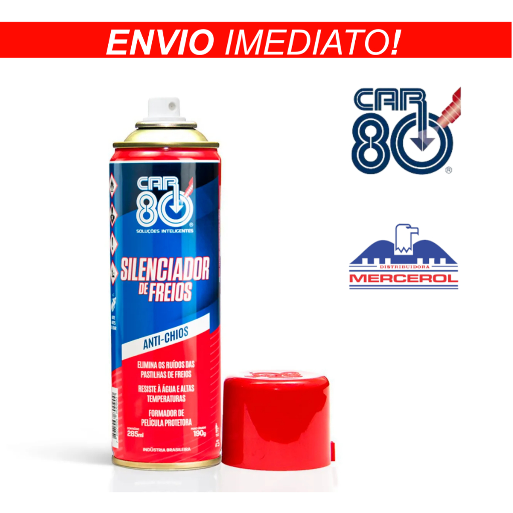 SILENCIADOR DE FREIOS CAR 80 285ML