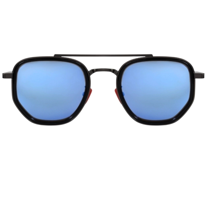 Óculos de Sol Chicago Azul Espelhado Premium Steampunk Piloto Oldstyle uv400 Feminino Masculino · foto 2