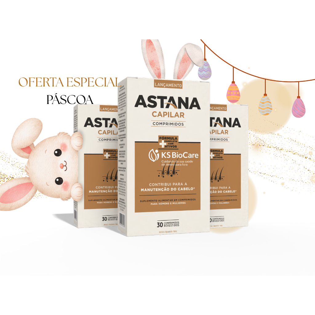 Kit Astana Capilar Comprimidos 3 Caixas