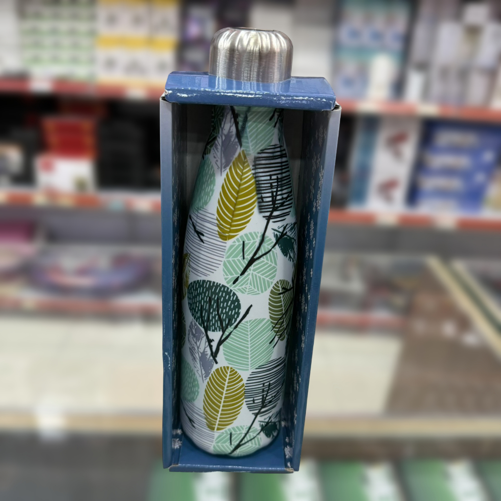 🌸 Garrafa Térmica 500ml Aço Inox 💧 Estampada Floral ou Lisa Academia Fitness